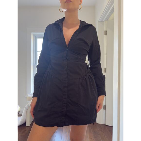 Sovere Black Corset Shirt-Dress — Size S - Picture 2 of 6